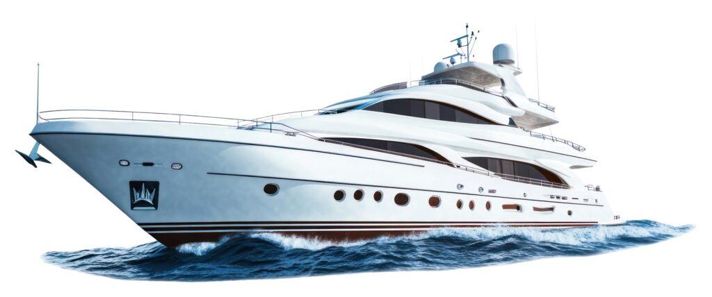 Motoryacht auf hoher See | Traverse-Messestand