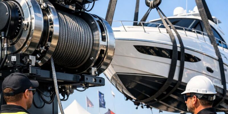 Industrielle Hebesysteme für anspruchsvolle Boots-Events